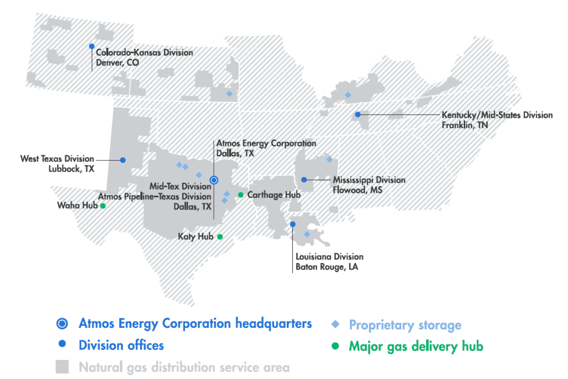 Atmos Energy Service Territory