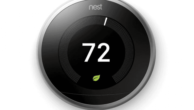Image of a Nest Smart Thermostat set to 72 degrees