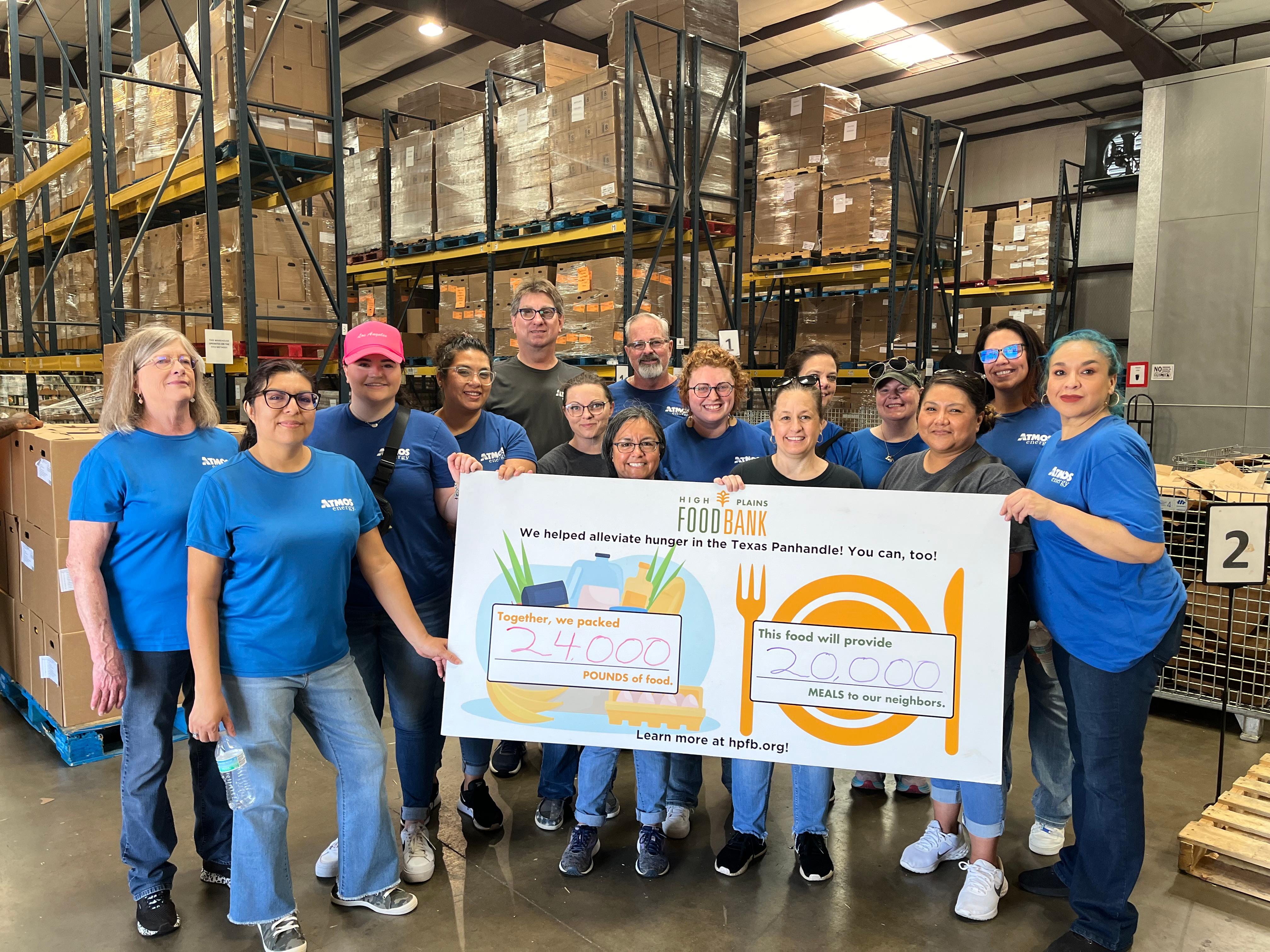 Atmos Energy Donation to the High Plains Food Bank