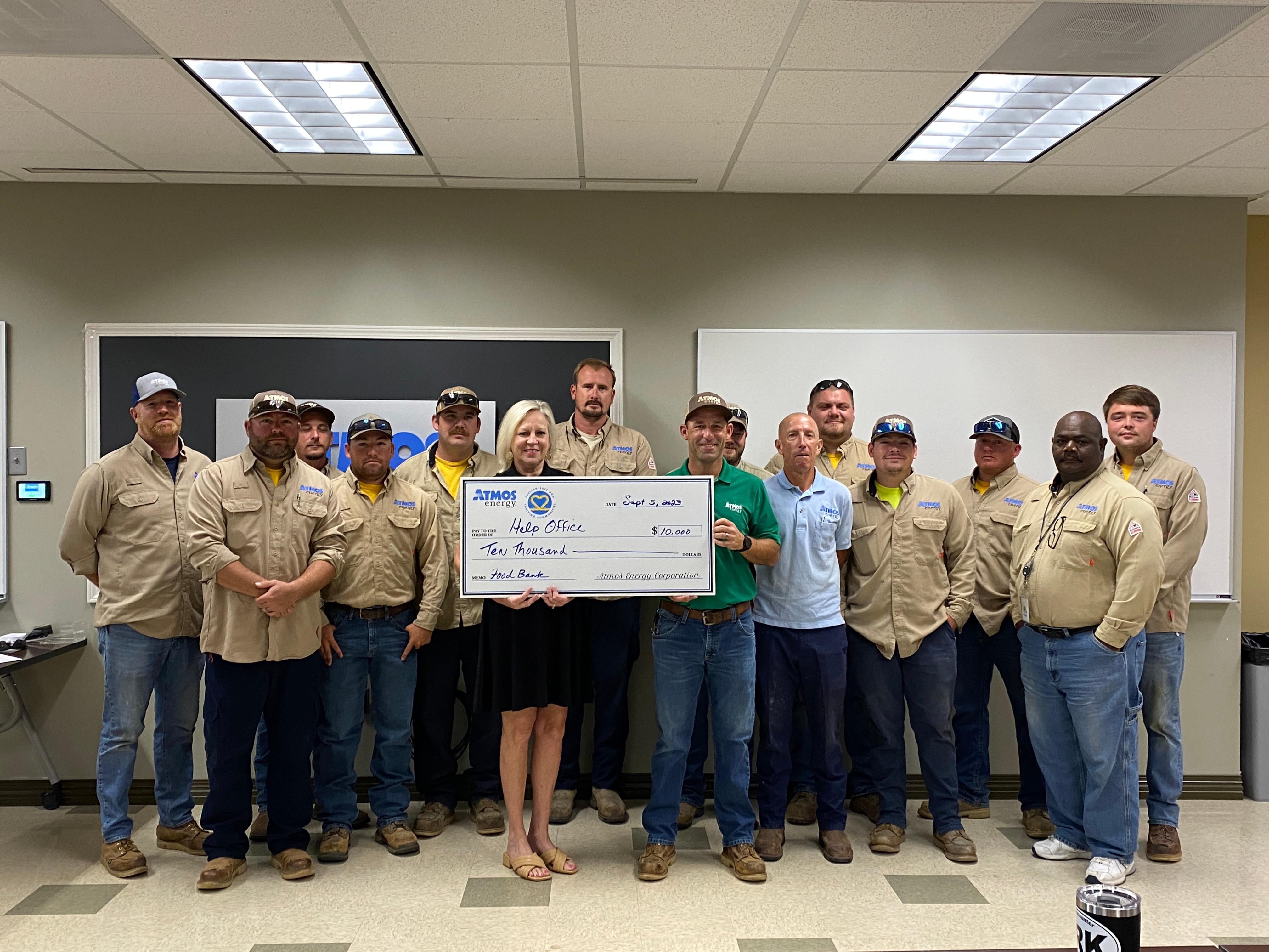Atmos Energy Donation to the Help Office