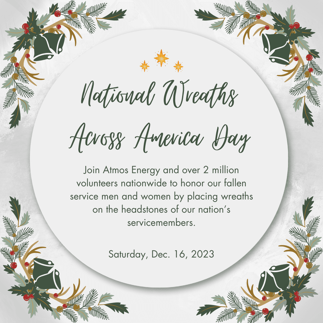 Atmos Energy partners with Wreaths Across America